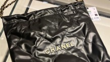 香奈儿 Chanel 22垃圾袋 小号黑白字