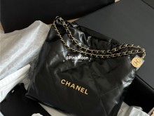 3.2涨价前一天买到了Chanel 22bag黑金中号?