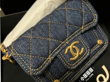 Chanel 23S 牛仔mini郵差包