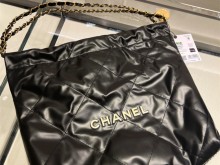 香奈儿 Chanel 22垃圾袋 小号黑白字