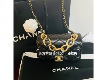 Chanel深圳湾 香奈儿新款 22A复古粗链条黑金