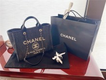 Chanel22B 牛仔沙滩包～