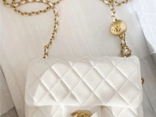 Chanel CF白色金扣 小号｜第一只香奈儿包
