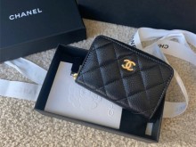 Chanel walk in买到了黑金卡包