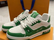 LV 新款绿色trainer 运动鞋