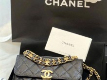 Chanel 22k 黑色牛皮woc太美貌了