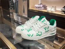香港购物｜LV Trainer 白绿球鞋