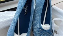 🛍️｜绝美Chanel 牛仔布平底鞋